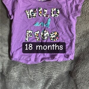 Purple Kids Shirt - Wild and Free